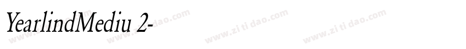 YearlindMediu 2字体转换